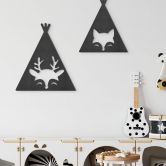 MDF - Holzdeko - Tipi - Reh 