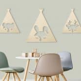 Holzdeko Pappel - Tipi - Hase 
