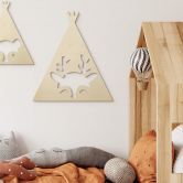 Holzdeko Pappel - Tipi - Reh 