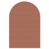 Wandtattoo Rundbogen breit - Rostrot 