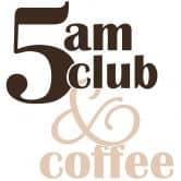 Sticker mural Proverbe - 5 am Club & Coffee marron-beige 