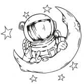 Wallsticker - Astronaut 