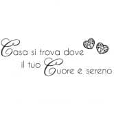 Wandtattoo Casa si trova dove 