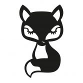 Wandtattoo Fuchs sitzend 