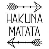 Muursticker Hakuna Matata met Pijlen 