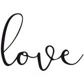 Wandtattoo - Handwritten love 