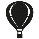 Wandtattoo Heißluftballon 