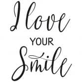 Wallsticker - I love your smile 