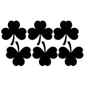 Muursticker Klavertje (6 klavertjes) 