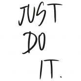 Wandtattoo Just don't quit - 2-farbig 