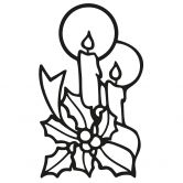 Wandtattoo Kerzenschein im Mistelzweig - Weihnachtliche Impressionen 