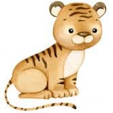 Sticker mural Petit tigre 