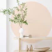 Sticker mural cercle couleur sable 