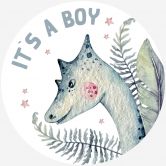 Zelfklevende Wandcirkel Kvilis - It's a Boy 