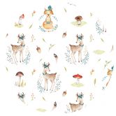 Wandtattoo Kvilis - Reh und Fuchs - rund 