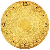 Wandtattoo Ornamente aus dem Abendland + Wanduhr - Ø 44 cm 