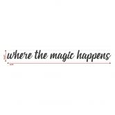 Lettres décoratives en verre acrylique - Where the magic happens 