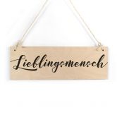 Holzschild Lieblingsmensch 