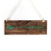 Holzschild Pfeil Grün 