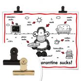 Poster Sheepworld - Quarantine sucks 
