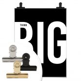 Poster Think big - black 