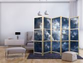 Japanischer Paravent, Raumteiler freistehend, Trennwand - Astronomical Wonders 