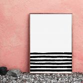 Poster Black lines 