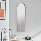 Wandspiegel gold gebogen - Glasgow - 30x90 cm 