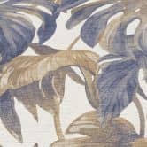 Vlies Tapete Tropische Blätter in Blau Beige mit Monstera Look modern elegant 