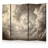Paravent, Raumteiler freistehend, Trennwand - Whisper of Illuminated Clouds 
