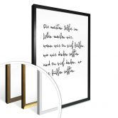 Premiumposter - Die meisten fehler im Leben 