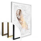 Poster Kupferoptik - Feder 