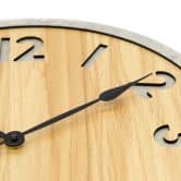 MDF Wanduhr in Holzoptik - Rund Ø50 cm 