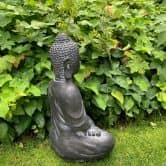 Tuindecoratie Nepalese Boeddha Kunststof Zwart 