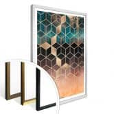 Poster Fredriksson - Goldgrüne Geometrie 