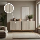 Self-adhesive wallpaper beige wood look scandi wood panels Self-adhesive film 