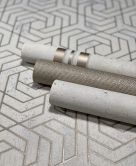 Vliestapete in 3D-Optik Grau Grafisch  