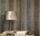 Vliestapete mit Streifen und Linien gold, anthrazit Struktur 