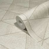 Vliestapete mit geometrischem Muster, Dreiecken beige Grafisch 