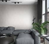 Vliesbehang in betonlook effen beige structuur  
