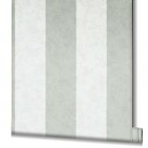 Stribet tapet, non-woven Shades Iconic hvid grøn 