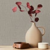 Vliestapete in strukturiertes Kachelmotiv beige, braun Textiloptik 