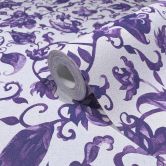 Non-woven wallpaper leaves, tendrils floral nature matt in gray  
