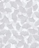 Vliestapete 3D, Blätter Floral Natur matt in Grau 