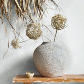 Vliesbehang betonlook gipslook effen mat in wit  