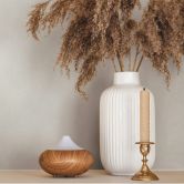 Non-woven wallpaper concrete look plain matt in beige  