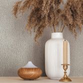 Vliestapete Struktur Putzoptik Uni matt in Beige  