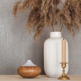 Vliestapete Struktur Putzoptik Uni matt in Beige  