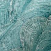 Papier peint design vagues bleu, argent - papier peint intissé moderne pour chambre à coucher, couloir, salon 
