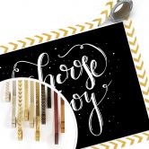 Poster Choose Joy - schwarz negativ 